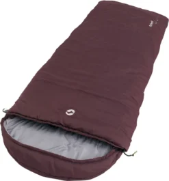 Outwell Campion Lux Slaapzak - Aubergine Rood -Campingreeksen Winkel 1069 1900 5709388127891 campion lux aubergine feature photo14