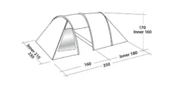 Easy Camp Galaxy 300 Rustic Green Tunneltent - 3 Personen 15 Easy Camp Galaxy 300 Rustic Green Tunneltent - 3 Personen -Campingreeksen Winkel 120390 galaxy 300 rustic green drawing perspective2