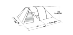 Easy Camp Galaxy 400 Rustic Green Tunneltent - 4 Personen 15 Easy Camp Galaxy 400 Rustic Green Tunneltent - 4 Personen -Campingreeksen Winkel 120391 galaxy 400 rustic green drawing perspective2
