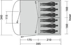 Easy Camp Edendale 600 Tunneltent 6 Persoons - Grijs -Campingreeksen Winkel 1278 1900 88606f57 e3cb 4c30 8898 4536f255e167 1280x960