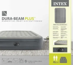 Intex Essential Rest Luchtbed - Queensize - Ingebouwde Elektrische Pomp -Campingreeksen Winkel 1689 1900 64126nd pkg 2023 300