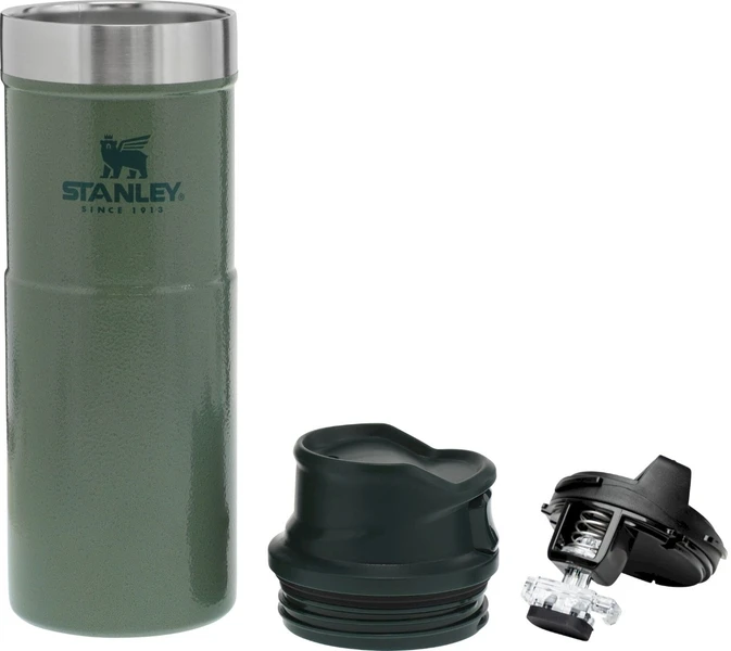 Stanley The Trigger-Action Travel Thermosfles - 470 Ml - Donkergroen 2 Stanley The Trigger-Action Travel Thermosfles - 470 Ml - Donkergroen - Afbeelding 2