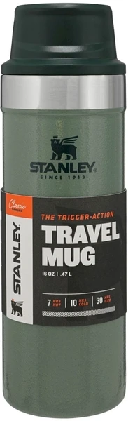 Stanley The Trigger-Action Travel Thermosfles - 470 Ml - Donkergroen 5 Stanley The Trigger-Action Travel Thermosfles - 470 Ml - Donkergroen - Afbeelding 5