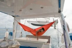 Ticket To The Moon Hangmat 1 Persoons Compact Single - Orange -Campingreeksen Winkel 2018 03 30 hammock compact orange tmc35 sea boat alternative anchor travel ticket to the moon 3 1