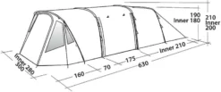 Easy Camp Palmdale 500 LUX Tunneltent - 5 Persoons -Campingreeksen Winkel 501 1200 120370 palmdale 500 lux drawing perspective2