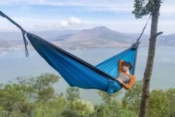Ticket To The Moon Hangmat 2 Persoons Original Double - Aqua/Dark Grey -Campingreeksen Winkel 800 1199 copy of 2018 10 26 hammock original aqua dark grey tmo1503 king size tmk1503 girl cute lake volcano ticket to the moon 1