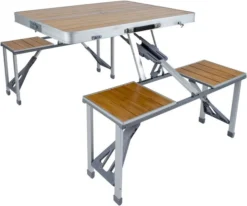 Bo-Camp 136 X 85 Inklapbare Picknicktafel - Bamboe