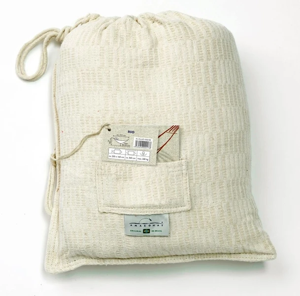 Amazonas Rio 2 Persoons Hangmat - Beige 3 Amazonas Rio 2 Persoons Hangmat - Beige - Afbeelding 3