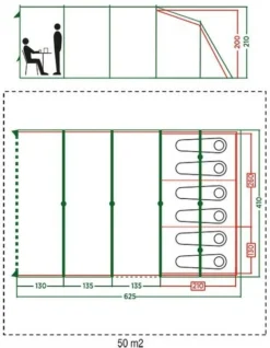 Coleman Vail Long Tunneltent - 6 Persoons -Campingreeksen Winkel 972 1900 coleman vail long tunneltent 6 persoons 2