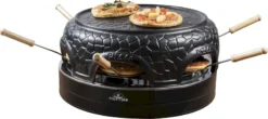 Bestron Pizza Gourmetset - 6 Personen -Campingreeksen Winkel bestron pizzaoven 6 personen 12