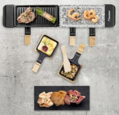 Bestron Raclette/Steengrill - 4 Personen -Campingreeksen Winkel bestron raclettesteengrill 4 personen 3