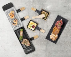 Bestron Raclette/Steengrill - 4 Personen -Campingreeksen Winkel bestron raclettesteengrill 4 personen 4