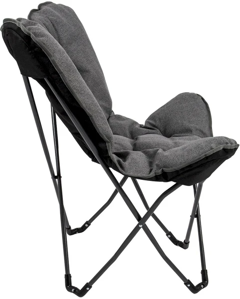 Bo-Camp Urban Outdoor Grainger Vlinderstoel - Antraciet 4 Bo-Camp Urban Outdoor Grainger Vlinderstoel - Antraciet - Afbeelding 4