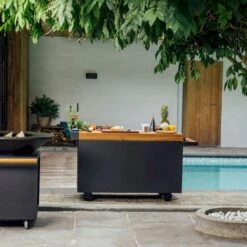 OFYR Mise En Place Table 135 PRO Black - Teak Wood -Campingreeksen Winkel ofyr mise en place table 135 pro black teak wood 5