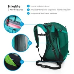 Osprey Hikelite Wandelrugzak - 32 Liter - Zwart 21 Osprey Hikelite Wandelrugzak - 32 Liter - Zwart -Campingreeksen Winkel osprey hikelite 26 features