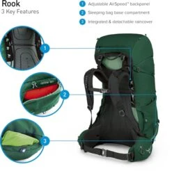 Osprey Rook Backpack - 65 Liter - Zwart 18 Osprey Rook Backpack - 65 Liter - Zwart -Campingreeksen Winkel osprey rook features