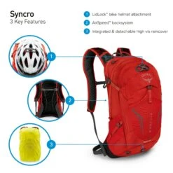 Osprey Syncro Daypack -12 Liter - Zwart -Campingreeksen Winkel osprey syncro features 8