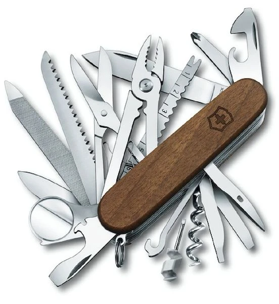 Victorinox Swiss Champ Wood Zakmes 1 Victorinox Swiss Champ Wood Zakmes