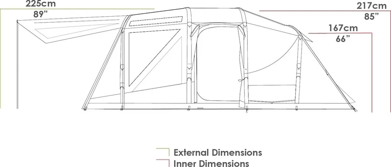 Zempire Aero TL Pro Opblaasbare Tent - 5 Persoons 16 Zempire Aero TL Pro Opblaasbare Tent - 5 Persoons - Afbeelding 16